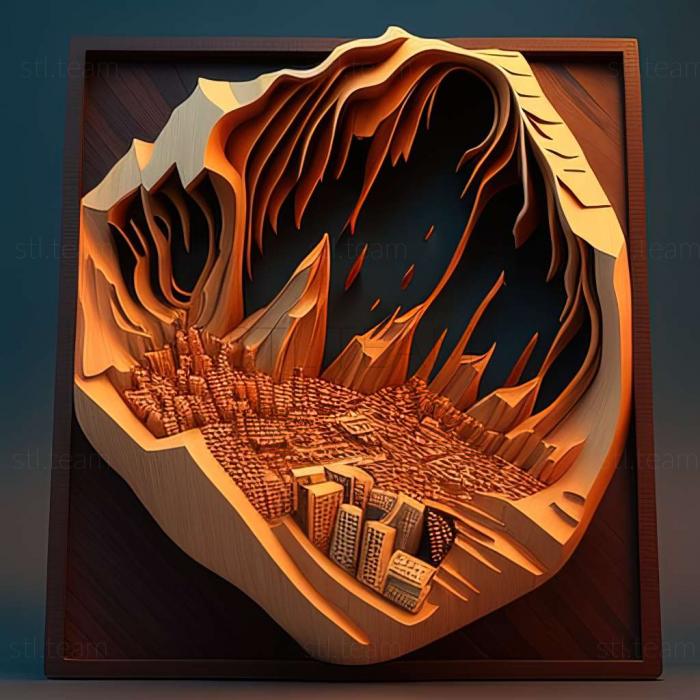 3D модель Игра Горизонты городов Стихийные бедствия (STL)
